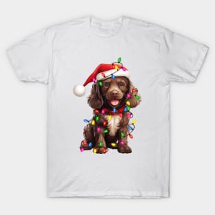 Christmas Dog Boykin Spaniel T-Shirt